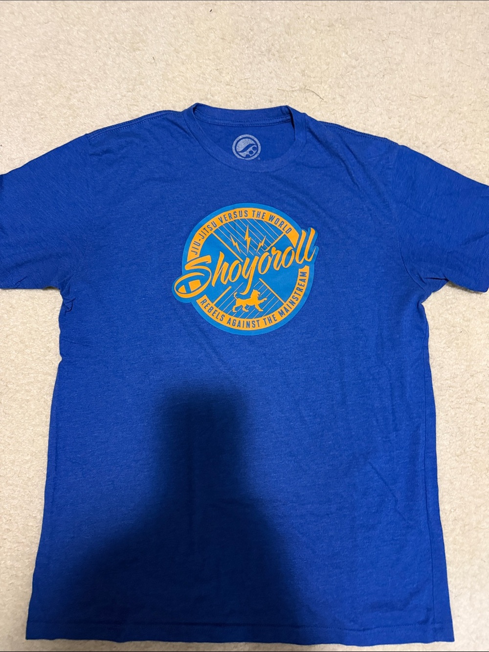 Shoyoroll rebels against mainstream Men's Graphic Crew Neck T-Shirt - Royal Blue